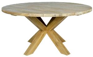 Mesa rústica redonda 160cm Teca reciclada
