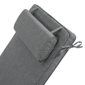 Cojín para tumbona Mati 50x192x5 cm color gris oscuro