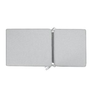 Cojín de asiento y respaldo alto 50x115x5 cm color gris claro