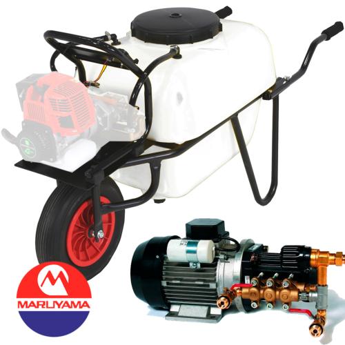 Carretilla fumigadora 100L motor Eléctrico 40bar 15L.