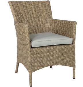 Sillón comedor Trinity aluminio y rattan sintético