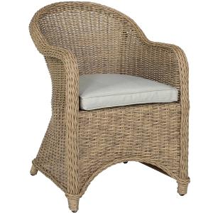 Sillón comedor Córdoba aluminio y rattan sintético