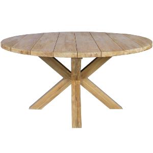 Mesa rústica redonda 160cm Teca reciclada