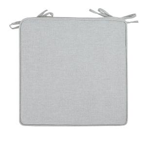 Cojín de asiento 36x36x5 cm color gris claro