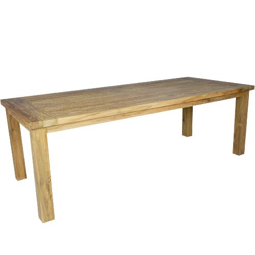Mesa rústica rectangular 240 cm Teca reciclada