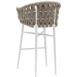 Taburete aluminio barra bar Meridian Greige